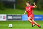 30 September 2023; Keeva Keenan of Shelbourne during the SSE Airtricity Women's Premier Division match between DLR Waves FC and Shelbourne FC at UCD Bowl in Dublin. Photo by Tyler Miller/Sportsfile