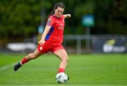 30 September 2023; Keeva Keenan of Shelbourne during the SSE Airtricity Women's Premier Division match between DLR Waves FC and Shelbourne FC at UCD Bowl in Dublin. Photo by Tyler Miller/Sportsfile