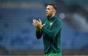 16 October 2023; Shane Duffy of Republic of Ireland before the UEFA EURO 2024 Championship qualifying group B match between Gibraltar and Republic of Ireland at Estádio Algarve in Faro, Portugal. Photo by Seb Daly/Sportsfile