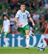 16 October 2023; Jason Knight of Republic of Ireland during the UEFA EURO 2024 Championship qualifying group B match between Gibraltar and Republic of Ireland at Estádio Algarve in Faro, Portugal. Photo by Stephen McCarthy/Sportsfile