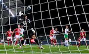 16 October 2023; Callum Robinson of Republic of Ireland scores his side's fourth goal during the UEFA EURO 2024 Championship qualifying group B match between Gibraltar and Republic of Ireland at Estádio Algarve in Faro, Portugal. Photo by Stephen McCarthy/Sportsfile