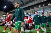 16 October 2023; Matt Doherty of Republic of Ireland before the UEFA EURO 2024 Championship qualifying group B match between Gibraltar and Republic of Ireland at Estádio Algarve in Faro, Portugal. Photo by Stephen McCarthy/Sportsfile