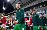 16 October 2023; Evan Ferguson of Republic of Ireland before the UEFA EURO 2024 Championship qualifying group B match between Gibraltar and Republic of Ireland at Estádio Algarve in Faro, Portugal. Photo by Stephen McCarthy/Sportsfile