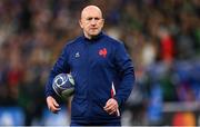 15 October 2023; France defence coach Shaun Edwards before the 2023 Rugby World Cup quarter-final match between France and South Africa at the Stade de France in Paris, France. Photo by Ramsey Cardy/Sportsfile