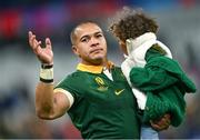 15 October 2023; Cheslin Kolbe of South Africa after the 2023 Rugby World Cup quarter-final match between France and South Africa at the Stade de France in Paris, France. Photo by Ramsey Cardy/Sportsfile