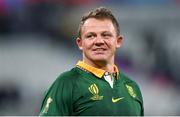 15 October 2023; Deon Fourie of South Africa after the 2023 Rugby World Cup quarter-final match between France and South Africa at the Stade de France in Paris, France. Photo by Ramsey Cardy/Sportsfile