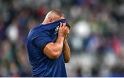 15 October 2023; Reda Wardi of France after his side's defeat in the 2023 Rugby World Cup quarter-final match between France and South Africa at the Stade de France in Paris, France. Photo by Ramsey Cardy/Sportsfile