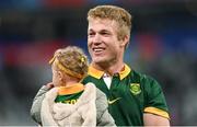 15 October 2023; Pieter-Steph Du Toit of South Africa after the 2023 Rugby World Cup quarter-final match between France and South Africa at the Stade de France in Paris, France. Photo by Ramsey Cardy/Sportsfile