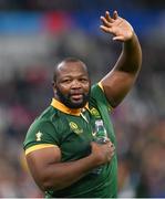 15 October 2023; Ox Nche of South Africa after the 2023 Rugby World Cup quarter-final match between France and South Africa at the Stade de France in Paris, France. Photo by Ramsey Cardy/Sportsfile