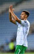 16 October 2023; Callum Robinson of Republic of Ireland celebrates after scoring his side's fourth goal during the UEFA EURO 2024 Championship qualifying group B match between Gibraltar and Republic of Ireland at Estádio Algarve in Faro, Portugal. Photo by Seb Daly/Sportsfile