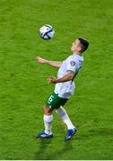 16 October 2023; Josh Cullen of Republic of Ireland during the UEFA EURO 2024 Championship qualifying group B match between Gibraltar and Republic of Ireland at Estádio Algarve in Faro, Portugal. Photo by Seb Daly/Sportsfile