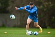 17 October 2023; Cormac Foley during Leinster rugby squad training at UCD in Dublin. Photo by Ben McShane/Sportsfile