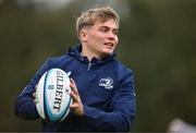17 October 2023; Fintan Gunne during Leinster rugby squad training at UCD in Dublin. Photo by Ben McShane/Sportsfile