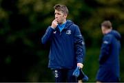 17 October 2023; Senior athletic performance coach Joe McGinley during Leinster rugby squad training at UCD in Dublin. Photo by Ben McShane/Sportsfile