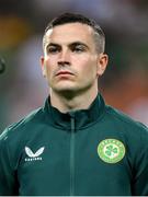 16 October 2023; Josh Cullen of Republic of Ireland before the UEFA EURO 2024 Championship qualifying group B match between Gibraltar and Republic of Ireland at Estádio Algarve in Faro, Portugal. Photo by Stephen McCarthy/Sportsfile