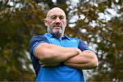 17 October 2023; Forwards and scrum coach Robin McBryde poses for a portrait before a Leinster rugby media conference at UCD in Dublin. Photo by Ben McShane/Sportsfile