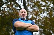17 October 2023; Forwards and scrum coach Robin McBryde poses for a portrait before a Leinster rugby media conference at UCD in Dublin. Photo by Ben McShane/Sportsfile