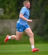 17 October 2023; Paddy McCarthy during Leinster rugby squad training at UCD in Dublin. Photo by Ben McShane/Sportsfile