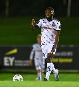 12 October 2023; James Akintunde of Bohemians during the SSE Airtricity Men's Premier Division match between UCD and Bohemians at UCD Bowl in Dublin. Photo by Ben McShane/Sportsfile