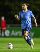 12 October 2023; Sean Brennan of UCD during the SSE Airtricity Men's Premier Division match between UCD and Bohemians at UCD Bowl in Dublin. Photo by Ben McShane/Sportsfile