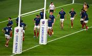 15 October 2023; France players react after conceding a second try during the 2023 Rugby World Cup quarter-final match between France and South Africa at the Stade de France in Paris, France. Photo by Brendan Moran/Sportsfile