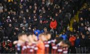 20 October 2023; Bohemians supporters stand for a minute silence before the SSE Airtricity Men's Premier Division match between Bohemians and St Patrick's Athletic at Dalymount Park in Dublin. Photo by Seb Daly/Sportsfile
