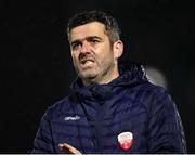 20 October 2023; Treaty United manager Tommy Barrett after the SSE Airtricity Men's First Division match between Waterford and Treaty United at RSC in Waterford. Photo by Michael P Ryan/Sportsfile