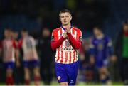 20 October 2023; William Armshaw of Treaty United after the SSE Airtricity Men's First Division match between Waterford and Treaty United at RSC in Waterford. Photo by Michael P Ryan/Sportsfile