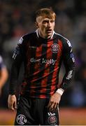 20 October 2023; Danny Grant of Bohemians during the SSE Airtricity Men's Premier Division match between Bohemians and St Patrick's Athletic at Dalymount Park in Dublin. Photo by Seb Daly/Sportsfile