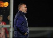 20 October 2023; Waterford assistant head coach Alan Reynolds during the SSE Airtricity Men's First Division match between Waterford and Treaty United at RSC in Waterford. Photo by Michael P Ryan/Sportsfile
