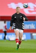 21 October 2023; Ethan Coughlan of Munster before the United Rugby Championship match between Munster and Hollywoodbets Sharks at Thomond Park in Limerick. Photo by Seb Daly/Sportsfile