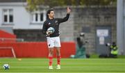 21 October 2023; Joey Carbery of Munster before the United Rugby Championship match between Munster and Hollywoodbets Sharks at Thomond Park in Limerick. Photo by Seb Daly/Sportsfile