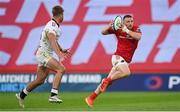 21 October 2023; Andrew Conway of Munster in action against Murray Koster of Hollywoodbets Sharks during the United Rugby Championship match between Munster and Hollywoodbets Sharks at Thomond Park in Limerick. Photo by Seb Daly/Sportsfile