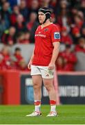21 October 2023; Rory Scannell of Munster during the United Rugby Championship match between Munster and Hollywoodbets Sharks at Thomond Park in Limerick. Photo by Seb Daly/Sportsfile