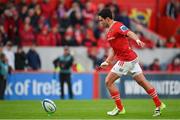 21 October 2023; Joey Carbery of Munster during the United Rugby Championship match between Munster and Hollywoodbets Sharks at Thomond Park in Limerick. Photo by Seb Daly/Sportsfile