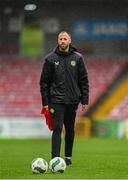 17 October 2023; Republic of Ireland assistant coach David Meyler before the UEFA European U17 Championship qualifying group 10 match between Switzerland and Republic of Ireland at Turner's Cross in Cork. Photo by Eóin Noonan/Sportsfile