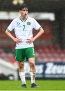 17 October 2023; Rory Finneran of Republic of Ireland during the UEFA European U17 Championship qualifying group 10 match between Switzerland and Republic of Ireland at Turner's Cross in Cork. Photo by Eóin Noonan/Sportsfile