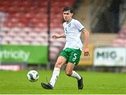 17 October 2023; Taylor McCarthy of Republic of Ireland during the UEFA European U17 Championship qualifying group 10 match between Switzerland and Republic of Ireland at Turner's Cross in Cork. Photo by Eóin Noonan/Sportsfile