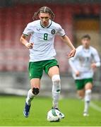 17 October 2023; Niall McAndrews of Republic of Ireland during the UEFA European U17 Championship qualifying group 10 match between Switzerland and Republic of Ireland at Turner's Cross in Cork. Photo by Eóin Noonan/Sportsfile