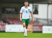17 October 2023; Matthew Moore of Republic of Ireland during the UEFA European U17 Championship qualifying group 10 match between Switzerland and Republic of Ireland at Turner's Cross in Cork. Photo by Eóin Noonan/Sportsfile