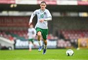 17 October 2023; Mason Melia of Republic of Ireland during the UEFA European U17 Championship qualifying group 10 match between Switzerland and Republic of Ireland at Turner's Cross in Cork. Photo by Eóin Noonan/Sportsfile