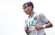 17 October 2023; Luke O'Donnell of Republic of Ireland during the UEFA European U17 Championship qualifying group 10 match between Switzerland and Republic of Ireland at Turner's Cross in Cork. Photo by Eóin Noonan/Sportsfile