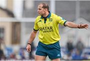 21 October 2023; Referee Federico Vedovelli during the United Rugby Championship match between Connacht and Ospreys at The Sportsground in Galway. Photo by Sam Barnes/Sportsfile