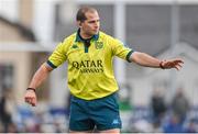 21 October 2023; Referee Federico Vedovelli during the United Rugby Championship match between Connacht and Ospreys at The Sportsground in Galway. Photo by Sam Barnes/Sportsfile