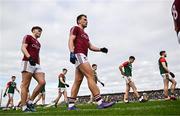 22 October 2023; Enda Smith of Boyle, centre, parades before the Roscommon County Senior Club Football Championship final match between St Brigids and Boyle at Dr Hyde Park in Roscommon. Photo by Harry Murphy/Sportsfile