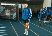 22 January 2023; Brian Deeny of Leinster arrives before the United Rugby Championship match between Glasgow Warriors and Leinster at Scotstoun Stadium in Glasgow, Scotland. Photo by Sam Barnes/Sportsfile