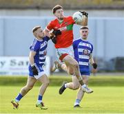 22 October 2023; Sam O'Dowd of Rathnew in action against Kevin Hanlon of Blessington during the Wicklow County Senior Club Football Championship final between Blessington and Rathnew at Echelon Park in Aughrim, Wicklow. Photo by Matt Browne/Sportsfile