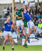 22 October 2023; Ciaran Thompson of Naomh Conaill in action against Odhrán Mac Niallais of Gaoth Dobhair during the Donegal County Senior Club Football Championship final between Gaoth Dobhair and Naomh Conaill at MacCumhaill Park in Ballybofey, Donegal. Photo by Ramsey Cardy/Sportsfile