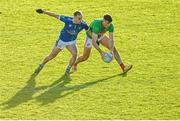 22 October 2023; Ryan Donohoe of Gowna in action against Padraig Faulkner of Kingscourt Stars during the Cavan County Senior Club Football Championship final between Kingscourt Stars and Gowna at Kingspan Breffni in Cavan. Photo by Tyler Miller/Sportsfile