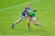 22 October 2023; Tiarnan Madden of Gowna in action against Barry Tully of Kingscourt Stars during the Cavan County Senior Club Football Championship final between Kingscourt Stars and Gowna at Kingspan Breffni in Cavan. Photo by Tyler Miller/Sportsfile